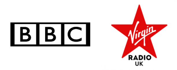 BBC and Virgin Raio logo